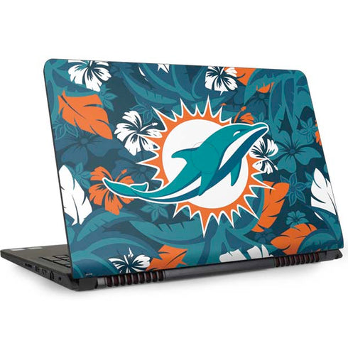 NFL Miami Dolphins Tropical Print Dell Inspiron Skin
