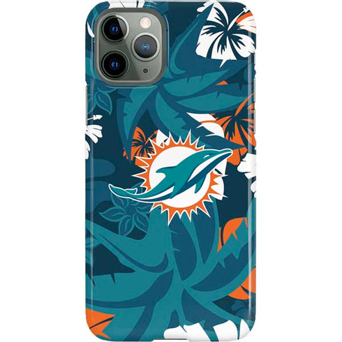 NFL Miami Dolphins Tropical Print iPhone 11 Pro Lite Case