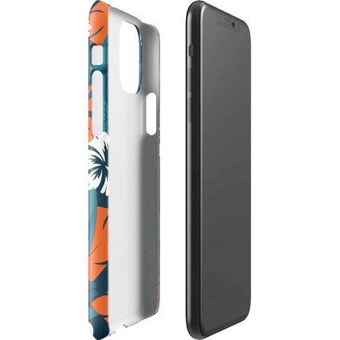 NFL Miami Dolphins Tropical Print iPhone 11 Pro Max Lite Case