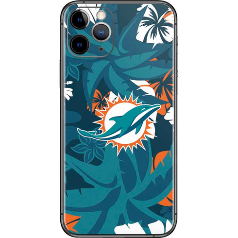 NFL Miami Dolphins Tropical Print iPhone 11 Pro Skin