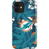 NFL Miami Dolphins Tropical Print iPhone 12 Impact Case