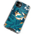 NFL Miami Dolphins Tropical Print iPhone 12 Mini Clear Case