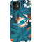 NFL Miami Dolphins Tropical Print iPhone 12 Mini Lite Case