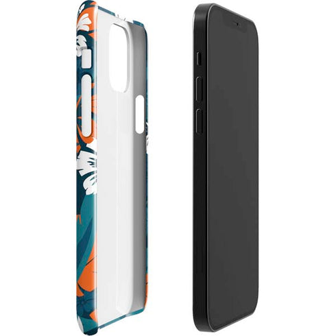 NFL Miami Dolphins Tropical Print iPhone 12 Mini Lite Case