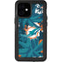 NFL Miami Dolphins Tropical Print iPhone 12 Mini Waterproof Case