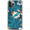 NFL Miami Dolphins Tropical Print iPhone 12 Pro Clear Case