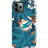 NFL Miami Dolphins Tropical Print iPhone 12 Pro Impact Case