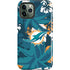 NFL Miami Dolphins Tropical Print iPhone 12 Pro Max Impact Case