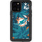 NFL Miami Dolphins Tropical Print iPhone 12 Pro Waterproof Case