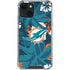NFL Miami Dolphins Tropical Print iPhone 13 Clear Case