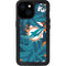 NFL Miami Dolphins Tropical Print iPhone 13 Mini Waterproof Case