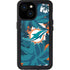 NFL Miami Dolphins Tropical Print iPhone 13 Mini Waterproof Case