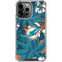 NFL Miami Dolphins Tropical Print iPhone 13 Pro Max Clear Case