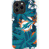 NFL Miami Dolphins Tropical Print iPhone 13 Pro Max Impact Case