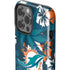 NFL Miami Dolphins Tropical Print iPhone 13 Pro Max Impact Case