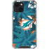 NFL Miami Dolphins Tropical Print iPhone 14 Clear Case