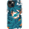 NFL Miami Dolphins Tropical Print iPhone 15 Plus Impact Case