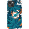 NFL Miami Dolphins Tropical Print iPhone 14 Impact Case