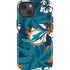 NFL Miami Dolphins Tropical Print iPhone 14 Impact Case