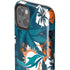 NFL Miami Dolphins Tropical Print iPhone 15 Impact Case