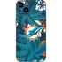 NFL Miami Dolphins Tropical Print iPhone 15 Plus Skin