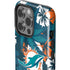 NFL Miami Dolphins Tropical Print iPhone 14 Pro Impact Case