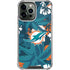 NFL Miami Dolphins Tropical Print iPhone 14 Pro Max Clear Case
