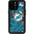 NFL Miami Dolphins Tropical Print iPhone 14 Pro Max Waterproof Case
