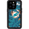 NFL Miami Dolphins Tropical Print iPhone 14 Pro Waterproof Case