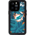 NFL Miami Dolphins Tropical Print iPhone 14 Pro Waterproof Case