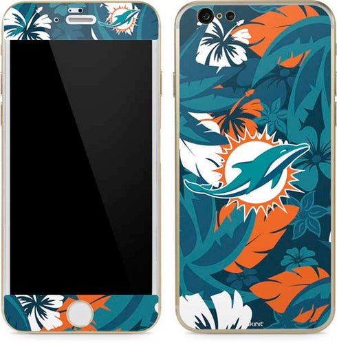 NFL Miami Dolphins Tropical Print iPhone 6/6s Skin