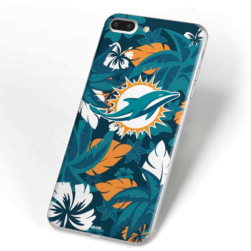 NFL Miami Dolphins Tropical Print iPhone 7 Plus Skin