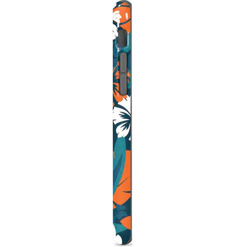 NFL Miami Dolphins Tropical Print iPhone 7 Pro Case