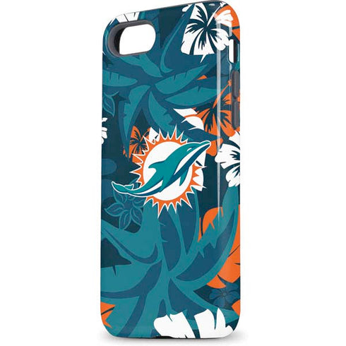 NFL Miami Dolphins Tropical Print iPhone 7 Pro Case