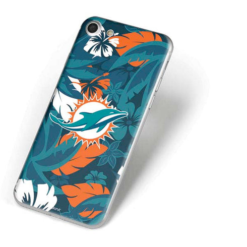 NFL Miami Dolphins Tropical Print iPhone 7 Skin