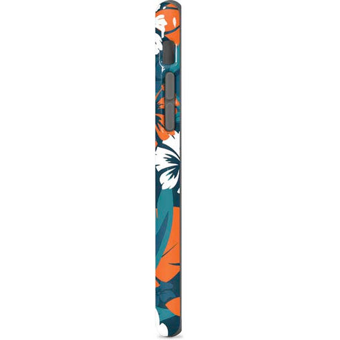 NFL Miami Dolphins Tropical Print iPhone 8 Pro Case