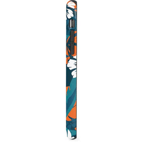 NFL Miami Dolphins Tropical Print iPhone XR Pro Case