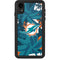 NFL Miami Dolphins Tropical Print iPhone XR Waterproof Case