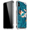 NFL Miami Dolphins Tropical Print iPhone XS Max Clear Case