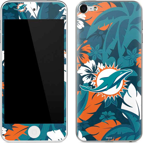 NFL Miami Dolphins Tropical Print Apple iPod Skin