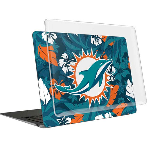 NFL Miami Dolphins Tropical Print MacBook Air 13in (2020) Case plus Skin
