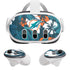 NFL Miami Dolphins Tropical Print Meta Quest 3 Skin