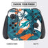 NFL Miami Dolphins Tropical Print Nintendo Switch Bundle Skin