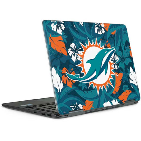 NFL Miami Dolphins Tropical Print Notebook 9 Pro 13in (2017) Skin
