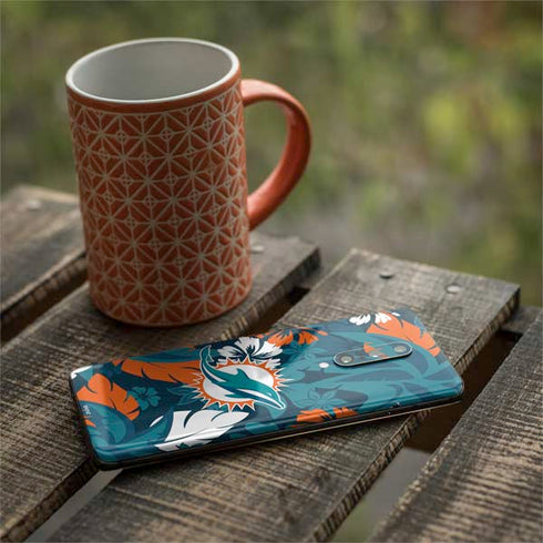 NFL Miami Dolphins Tropical Print OnePlus 7 Pro Skin