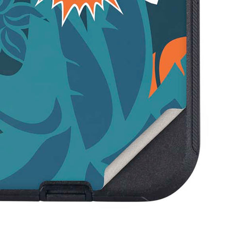 NFL Miami Dolphins Tropical Print Otterbox Defender iPhone Skin
