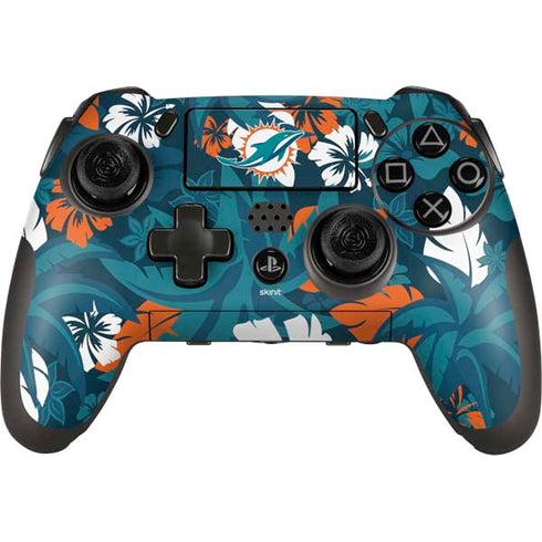 NFL Miami Dolphins Tropical Print PlayStation Scuf Vantage 2 Controller Skin