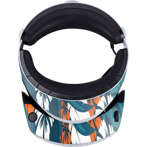 NFL Miami Dolphins Tropical Print PlayStation VR2 Skin