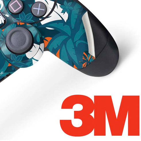 NFL Miami Dolphins Tropical Print PS4 Controller Skin