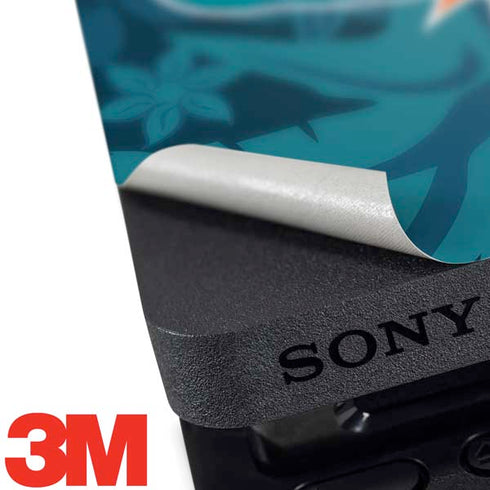 NFL Miami Dolphins Tropical Print PS4 Slim Skin